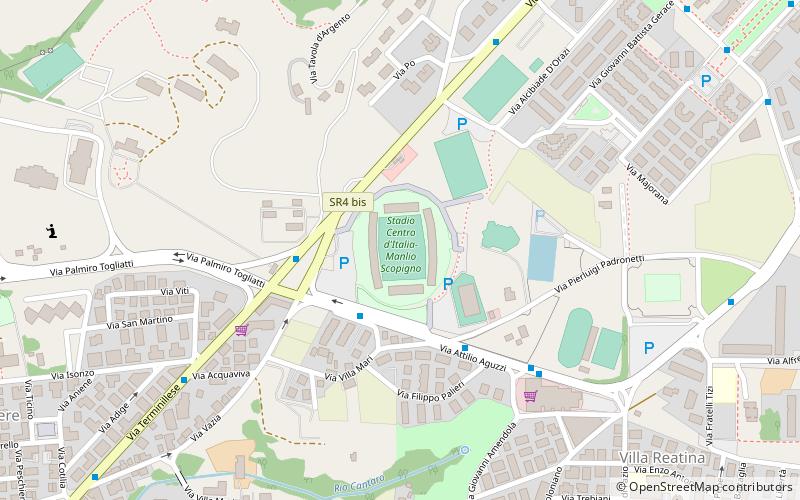 Stadio Centro d'Italia – Manlio Scopigno location map