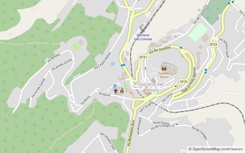 palazzo chigi albani soriano nel cimino location map
