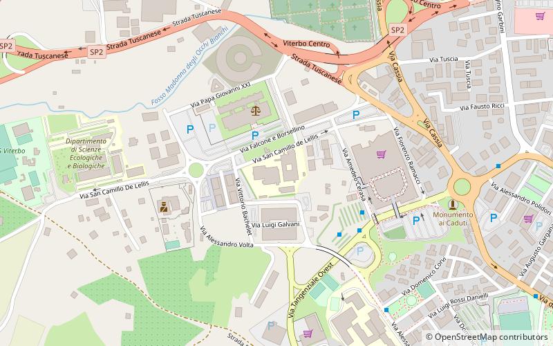 Tuscia University location map