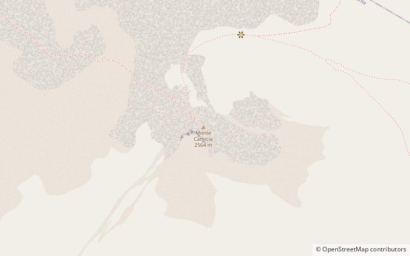 Monte Camicia location map