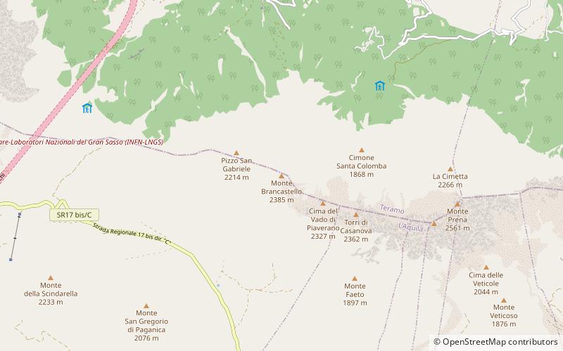 Monte Brancastello location map