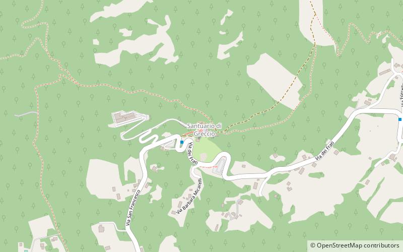 Santuario de Greccio location map