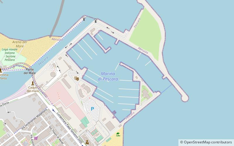 Port of Pescara location map