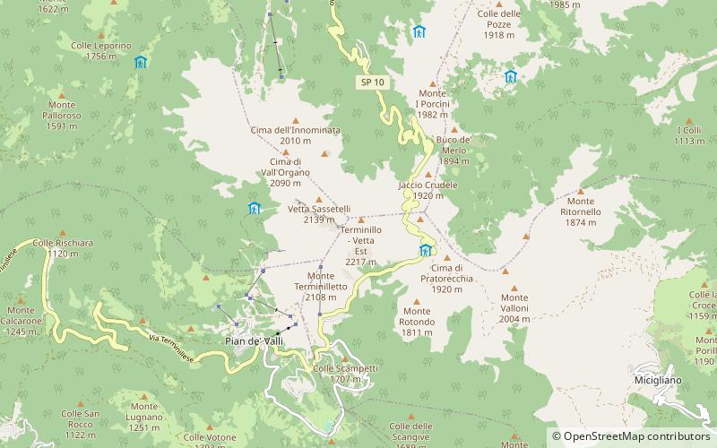 Mont Terminillo location map