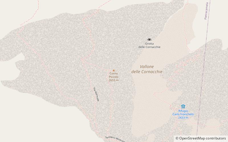 Corno Piccolo location map