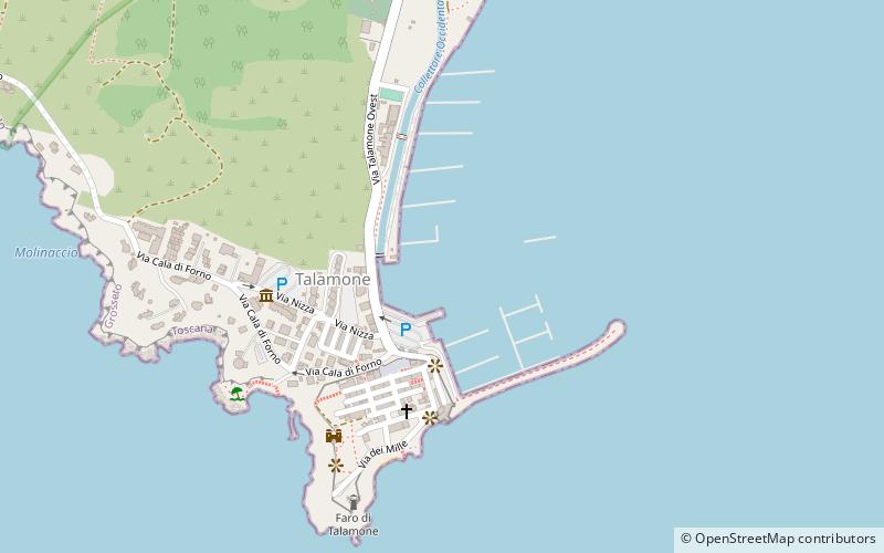 Talamone Marina location map