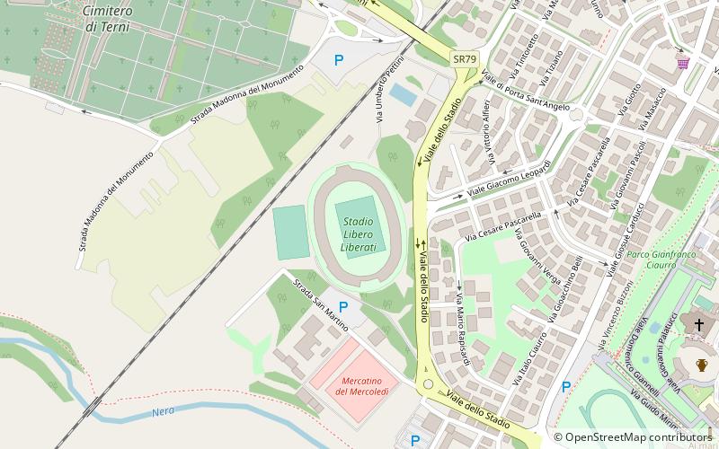 stadio libero liberati terni location map