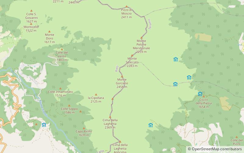 Monte Gorzano location map