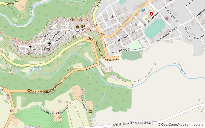 Cimitero ebraico di Pitigliano location map