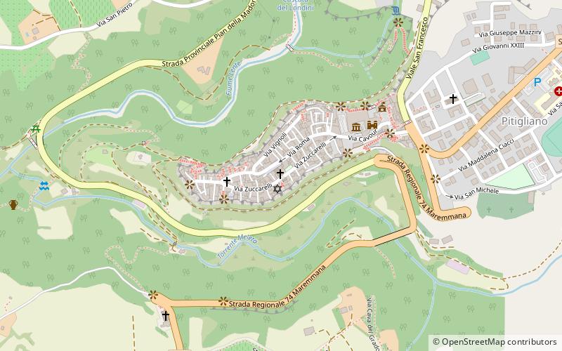 Pitigliano Cathedral location map