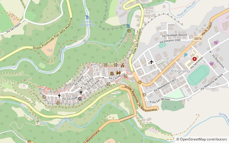 palazzo orsini pitigliano location map