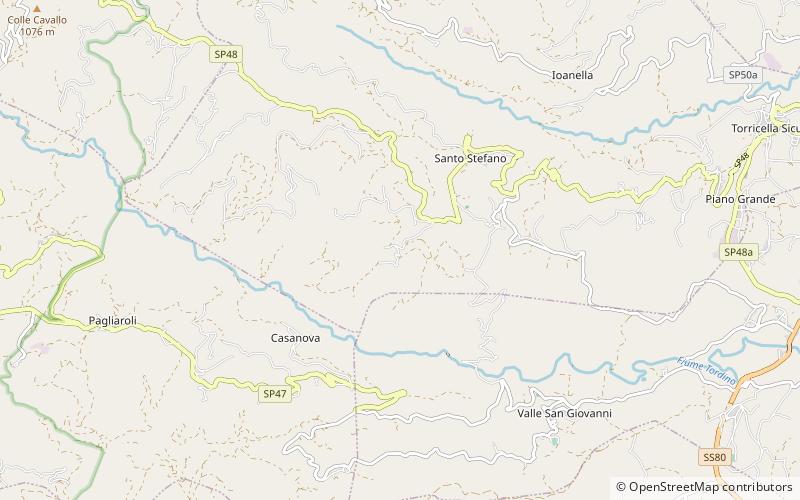 poggio rattieri valle soprana location map