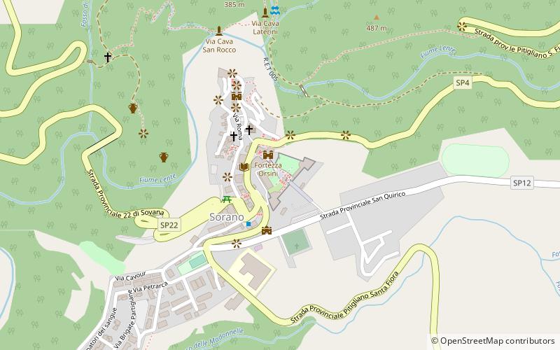 Fortezza Orsini location map
