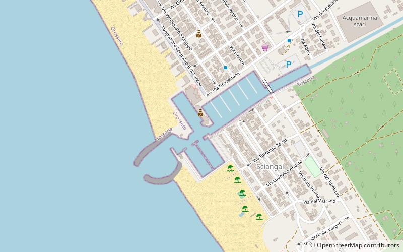 Porto di Marina di Grosseto location map