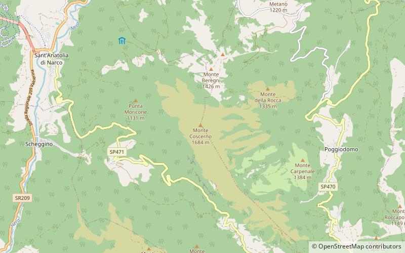 Mont Coscerno location map