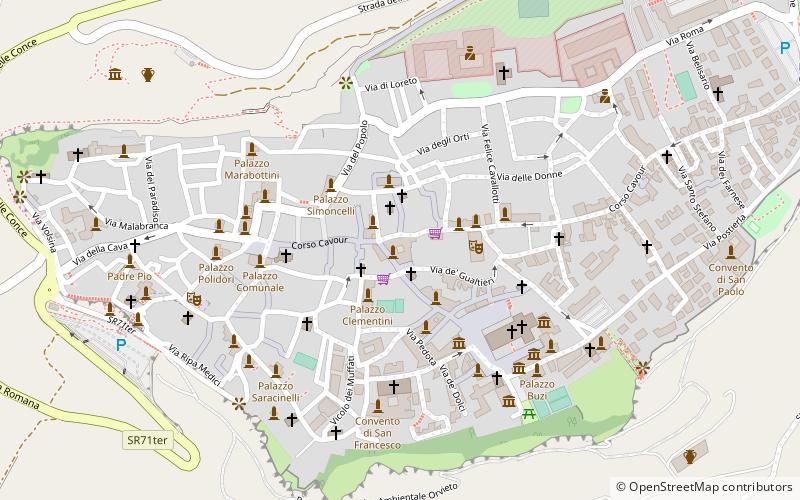 palazzo gualterio orvieto location map