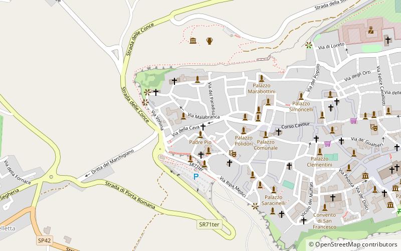 Pozzo della Cava location map