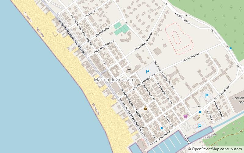 Marina di Grosseto location map