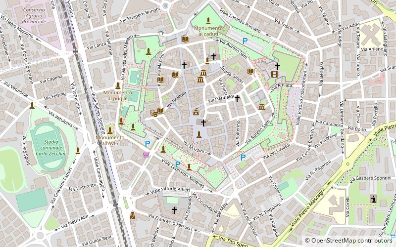 Colonna romana location map