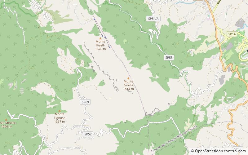Monti Gemelli location map