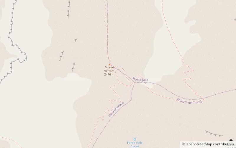 Monte Vettore location map