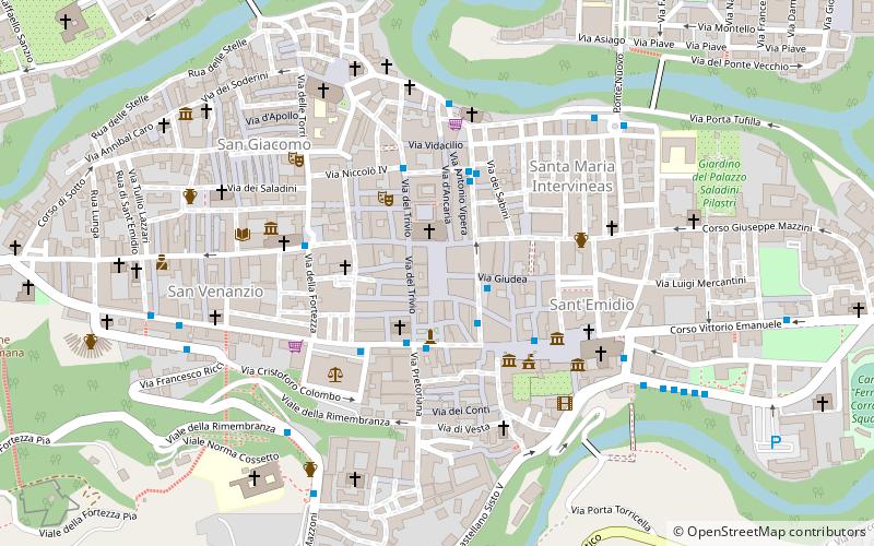 Piazza del Popolo location map