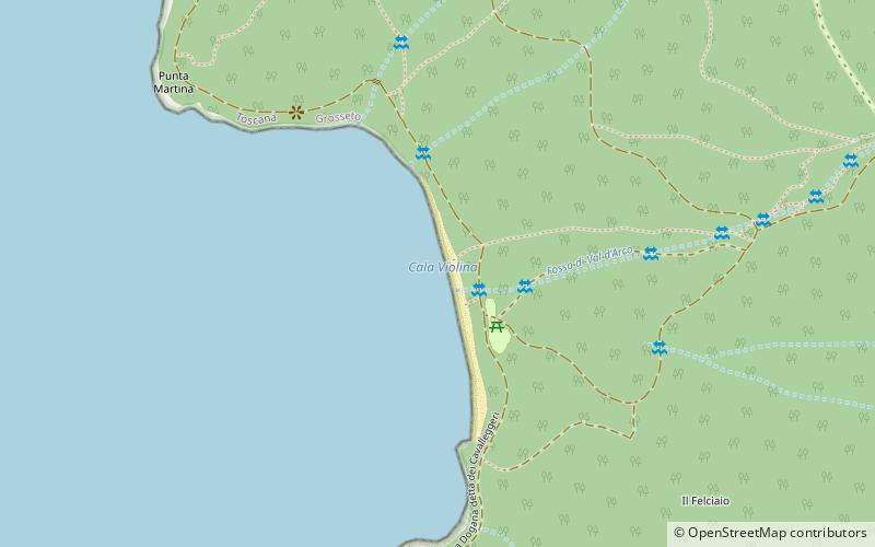Cala Violina location map