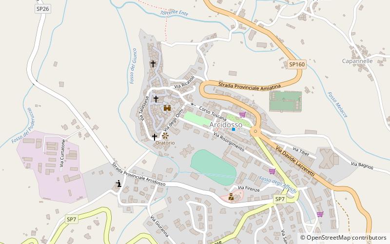 Arcidosso location map