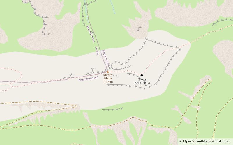 Monte Sibilla location map