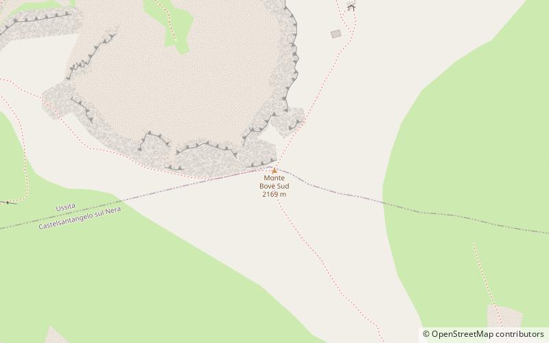 Monte Bove Sud location map