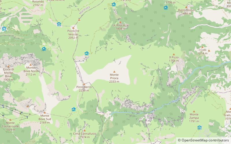 Monte Priora location map