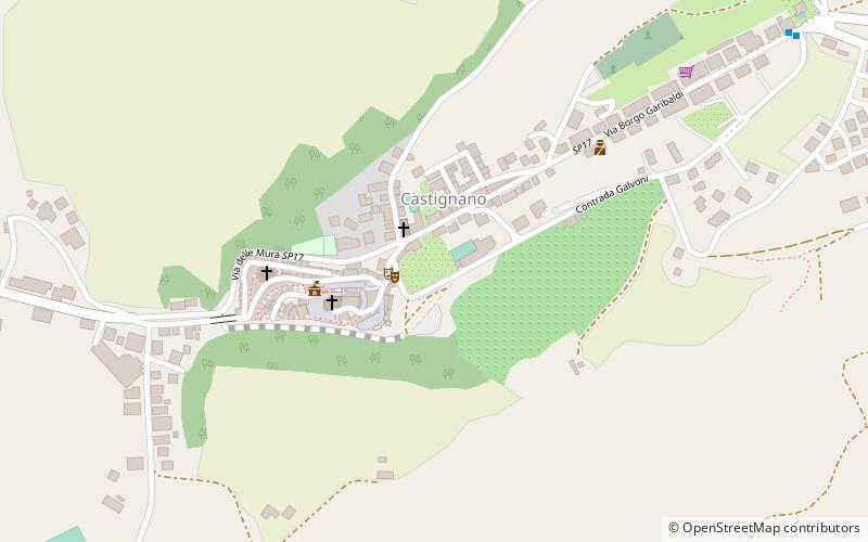 Castignano location map