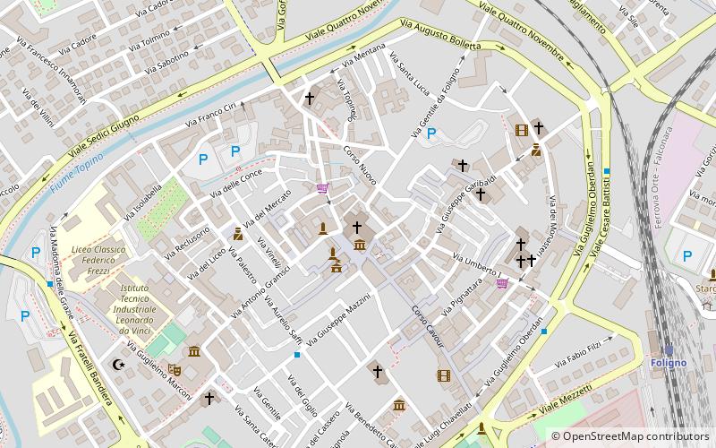 Foligno Cathedral location map