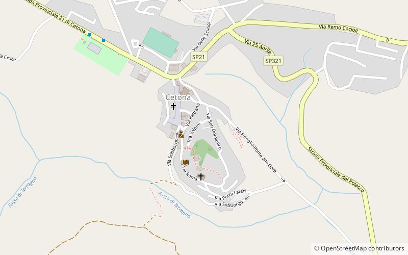 Cetona location map