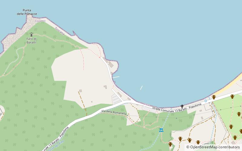 Parc archéologique de Baratti et Populonia location map
