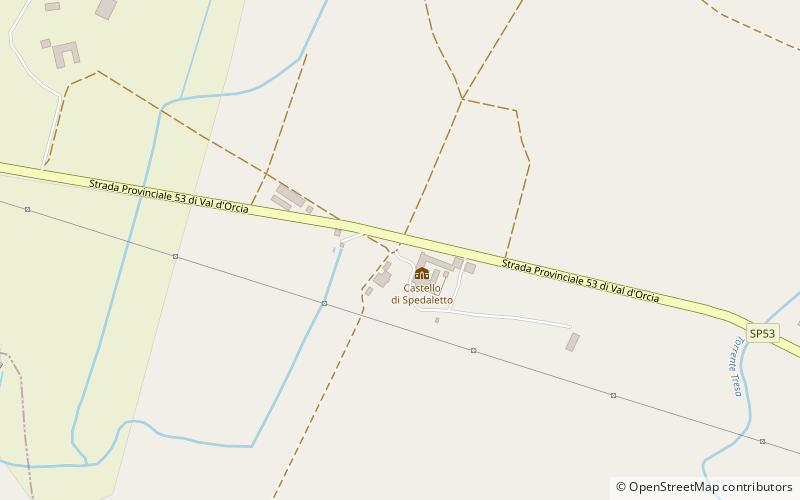 castello di spedaletto pienza location map