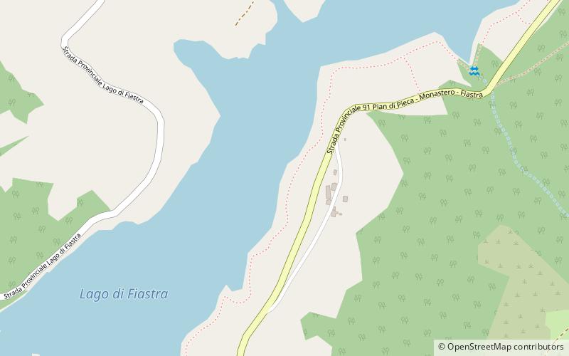 Lago di Fiastra location map