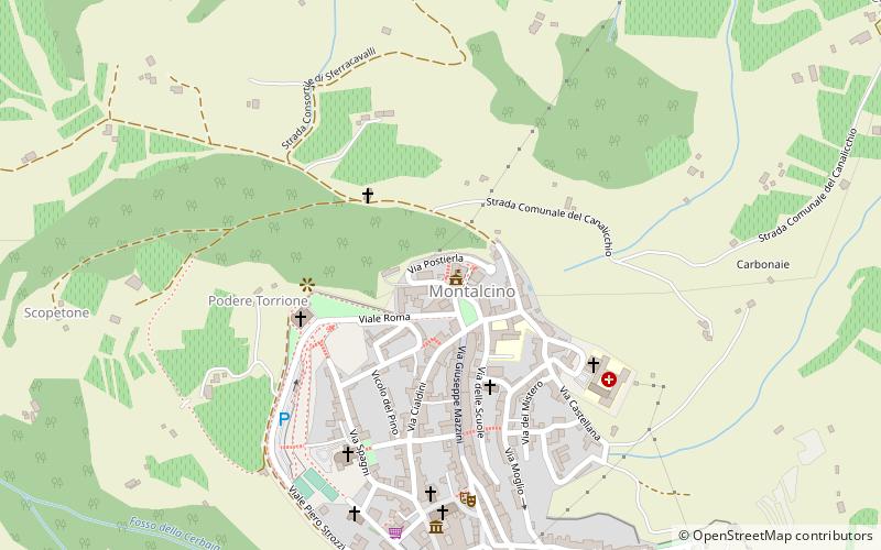 Montalcino Cathedral location map