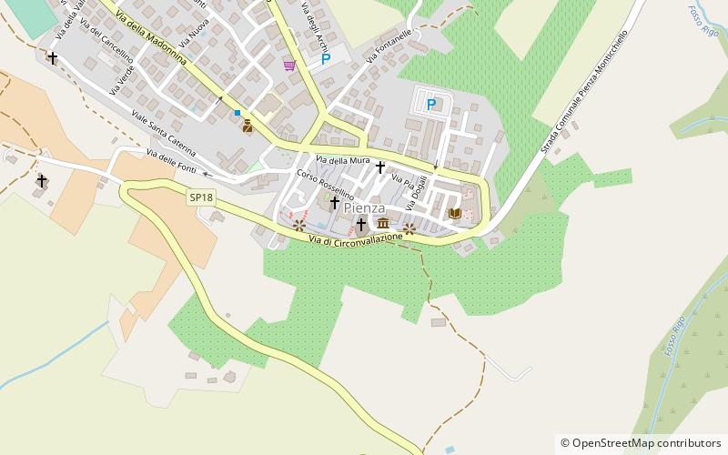 Pienza Cathedral location map