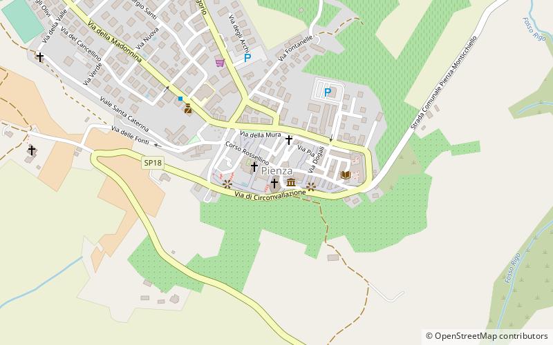 piazza pio ii pienza location map