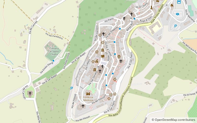 palazzo comunale montepulciano location map