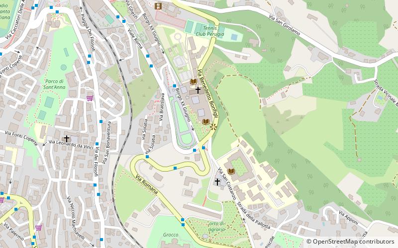 Jardín botánico de la Universidad de Perugia location map