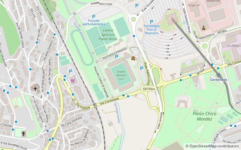 Stade Renato-Curi location map