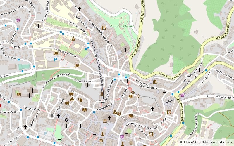 Ausländeruniversität Perugia location map