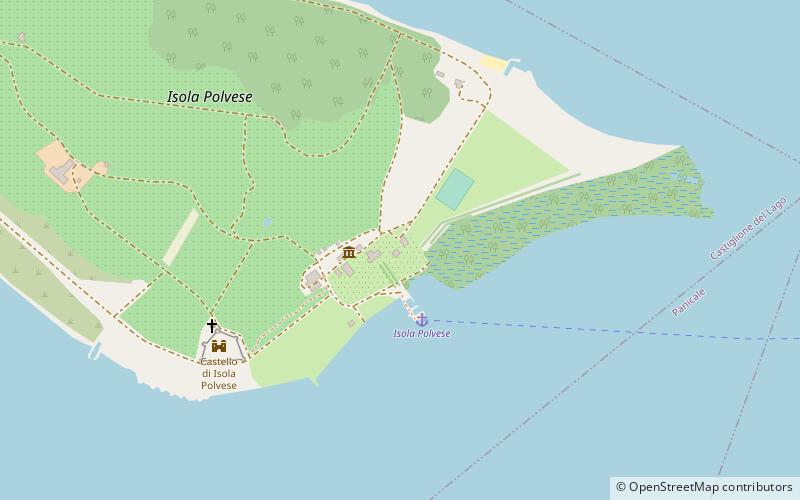 Isola Polvese location map