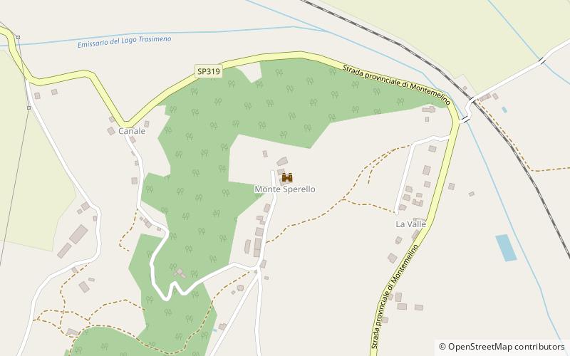 Castle of Montesperello location map