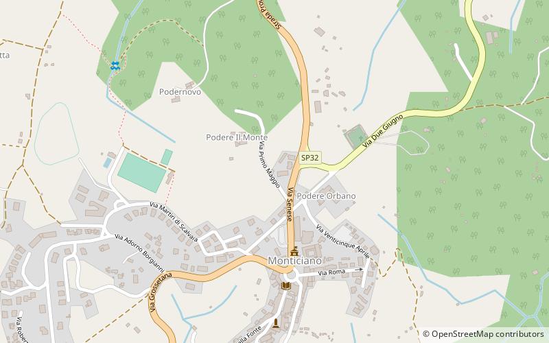 Monticiano location map