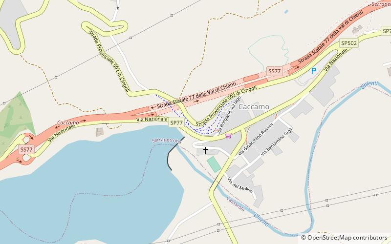 Serrapetrona location map