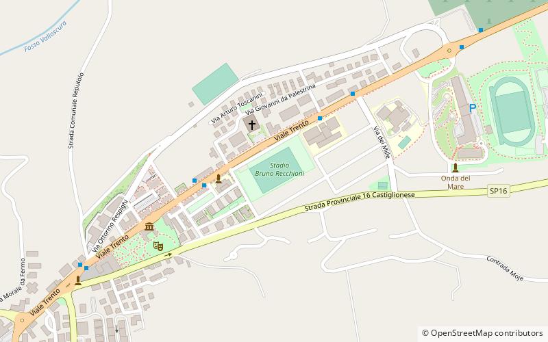 Stadio Bruno Recchioni location map