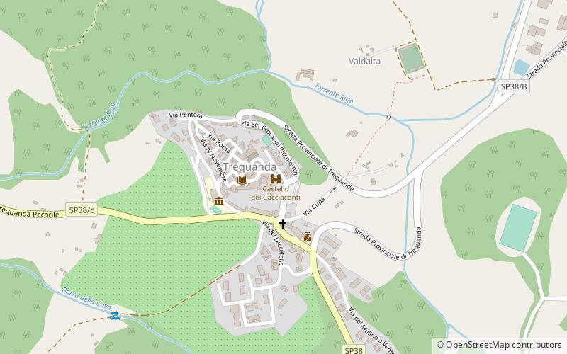 Rocca di Trequanda location map